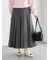 チェックアソートロングプリーツスカート