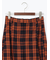 チェックアソートロングプリーツスカート