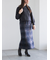 シャギーチェックスカート