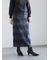 シャギーチェックスカート