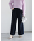 【宮本茉由着用】ソフトエアジャージーワイドスラックス