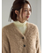 シャギーVネックカーディガン
