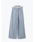 ピンストライプタックワイドパンツ