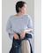 ショルダー釦ボーダーカットソー《2026 spring catalog item》