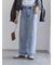 デニムトラペーズスカート