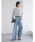 ワイドデニムパンツ