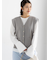 総針ポケット付きVネックベスト《2026 spring catalog item》