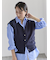 総針ポケット付きVネックベスト《2026 spring catalog item》