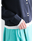 配色レイヤードカーディガン