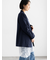 ノーカラーダブルブレストジャケット