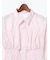 ペプラムシャーリングシャツブラウス