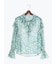 フラワープリントフリルブラウス