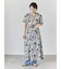 【LIBERTY FABRICS】Vネックフレアワンピース