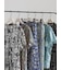 【LIBERTY FABRICS】Vネックフレアワンピース