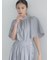 シアサッカーフレアスリーブブラウス(セットアップ可)