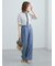 フロントレース5分袖ブラウス