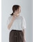 メッシュレースボリュームスリーブブラウス