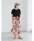 シアーベロアロゴ刺繍Tシャツ