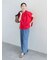 【接触冷感】ショルダータックTシャツ