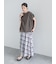 チェックギャザースカート