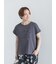 【接触冷感】エンボスロゴフレンチスリーブTシャツ