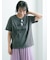 【接触冷感】ステッチ刺繍ロゴレギュラーTシャツ