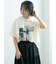 【接触冷感】モチーフレースプリントTシャツ