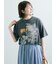 【接触冷感】モチーフレースプリントTシャツ