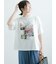 【接触冷感】モチーフレースプリントTシャツ