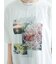 【接触冷感】モチーフレースプリントTシャツ