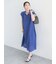 シャンブレーボイルテントマキシワンピース