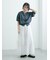 【マシンウォッシャブル】ラメシアー前後2WAY5分袖カーディガン