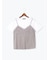 サテンキャミドッキングTシャツ