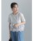 ナイロンフリルドッキングTシャツ