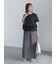 ナイロンフリルドッキングTシャツ