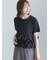 ナイロンフリルドッキングTシャツ