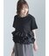 ナイロンフリルドッキングTシャツ