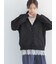 リネン混ダブルジャガードVネックカーディガン