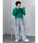 ボーダーキャミセットカットソー