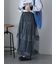 チュールフリルティアードスカート