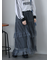 チュールフリルティアードスカート