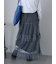 チュールフリルティアードスカート