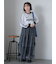 チュールフリルティアードスカート