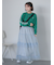 チュールフリルティアードスカート