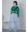 チュールフリルティアードスカート