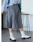 ミディ丈プリーツスカート