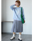 ミディ丈プリーツスカート
