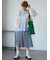 ミディ丈プリーツスカート