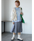 ミディ丈プリーツスカート