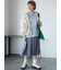 ミディ丈プリーツスカート